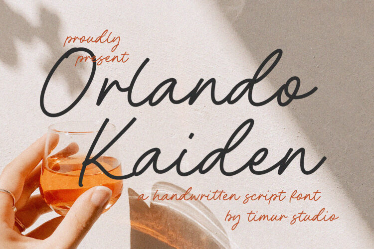 Orlando Kaiden - Handwritten Script Font