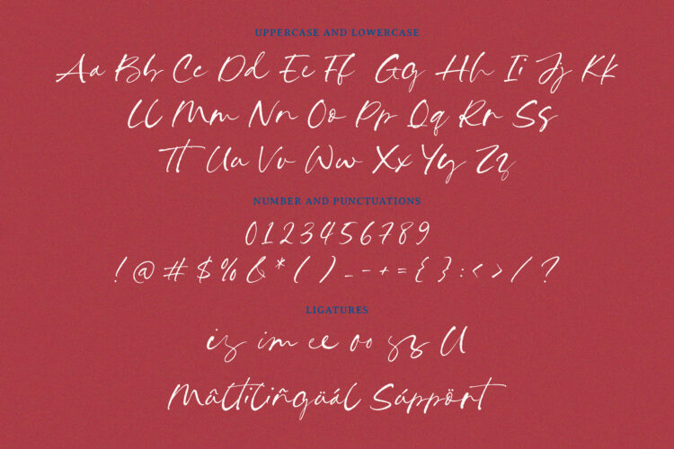 Belisma Kimono - Rough Signature Font - Image 6