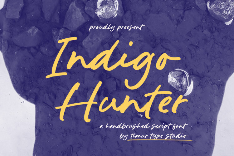 Indigo Hunter - Handbrushed Script Font