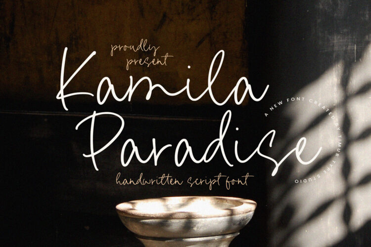 Kamila Paradise - Handwritten Script Font