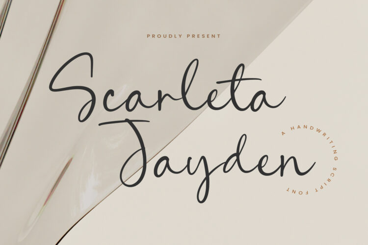 Scarleta Jayden - Handwritten Script Font