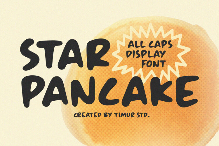 Star Pancake - All Caps Display Font