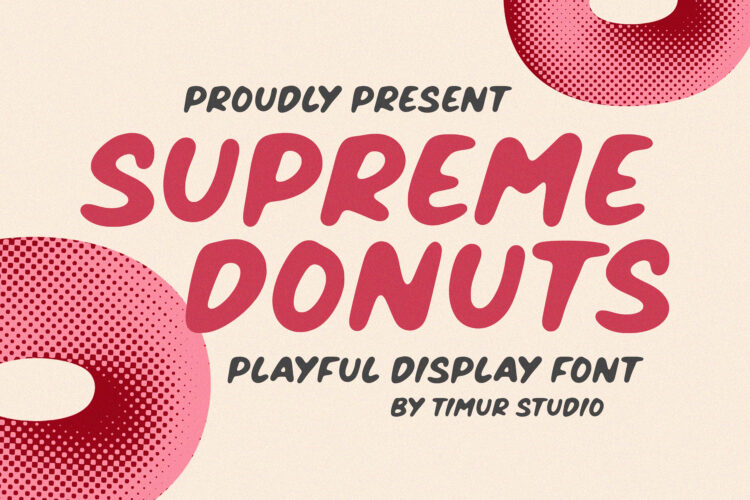 Supreme Donuts - Playful Display Font