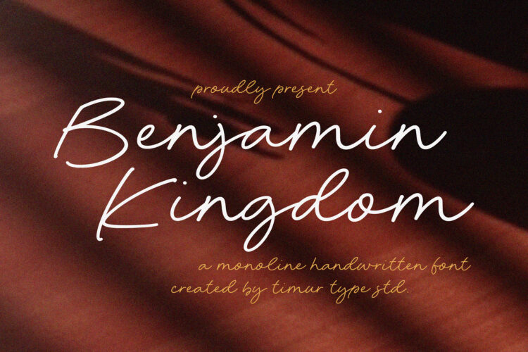 Benjamin Kingdom - Monoline Handwritten Font