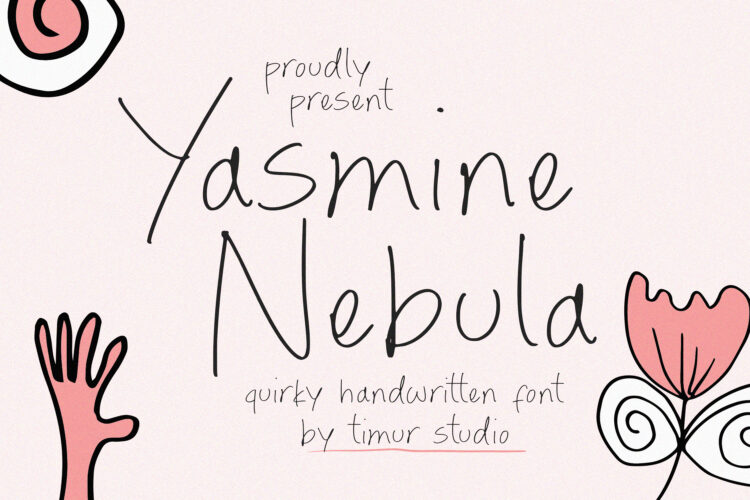 Yasmine Nebula - Quirky Handwritten Font