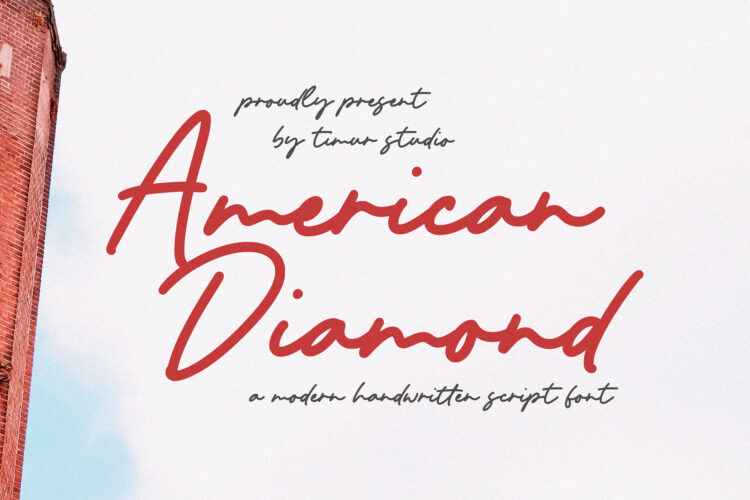 American Diamond - Modern Handwritten Script Font