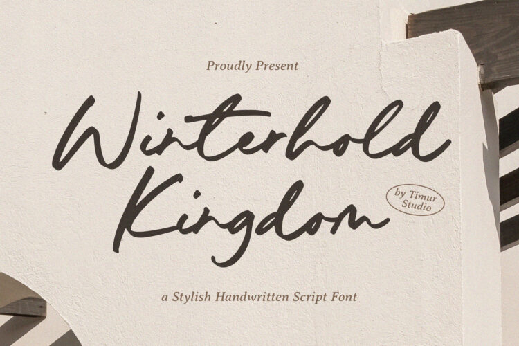 Winterhold Kingdom - Stylish Handwritten Script Font
