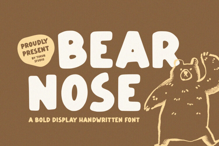 Bear Nose - Bold Display Handwritten Font