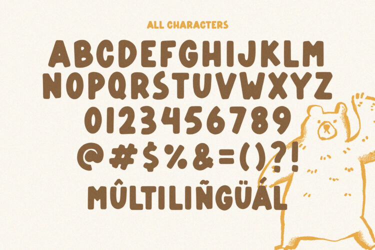 Bear Nose - Bold Display Handwritten Font - Image 6
