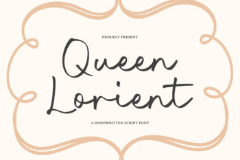 Queen Lorient - Handwritten Script Font