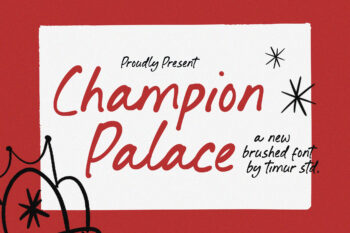 Champion Palace - Brushed Font