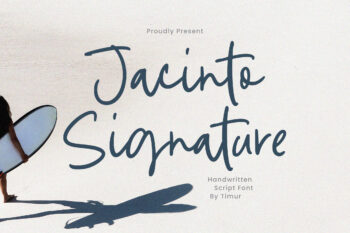 Jacinto Signature - Handwritten Script Font