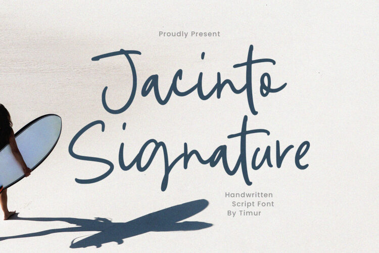 Jacinto Signature - Handwritten Script Font