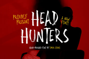 Head Hunters - Hand-Brushed Font