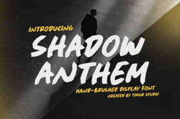 Shadow Anthem - Handbrushed Display Font