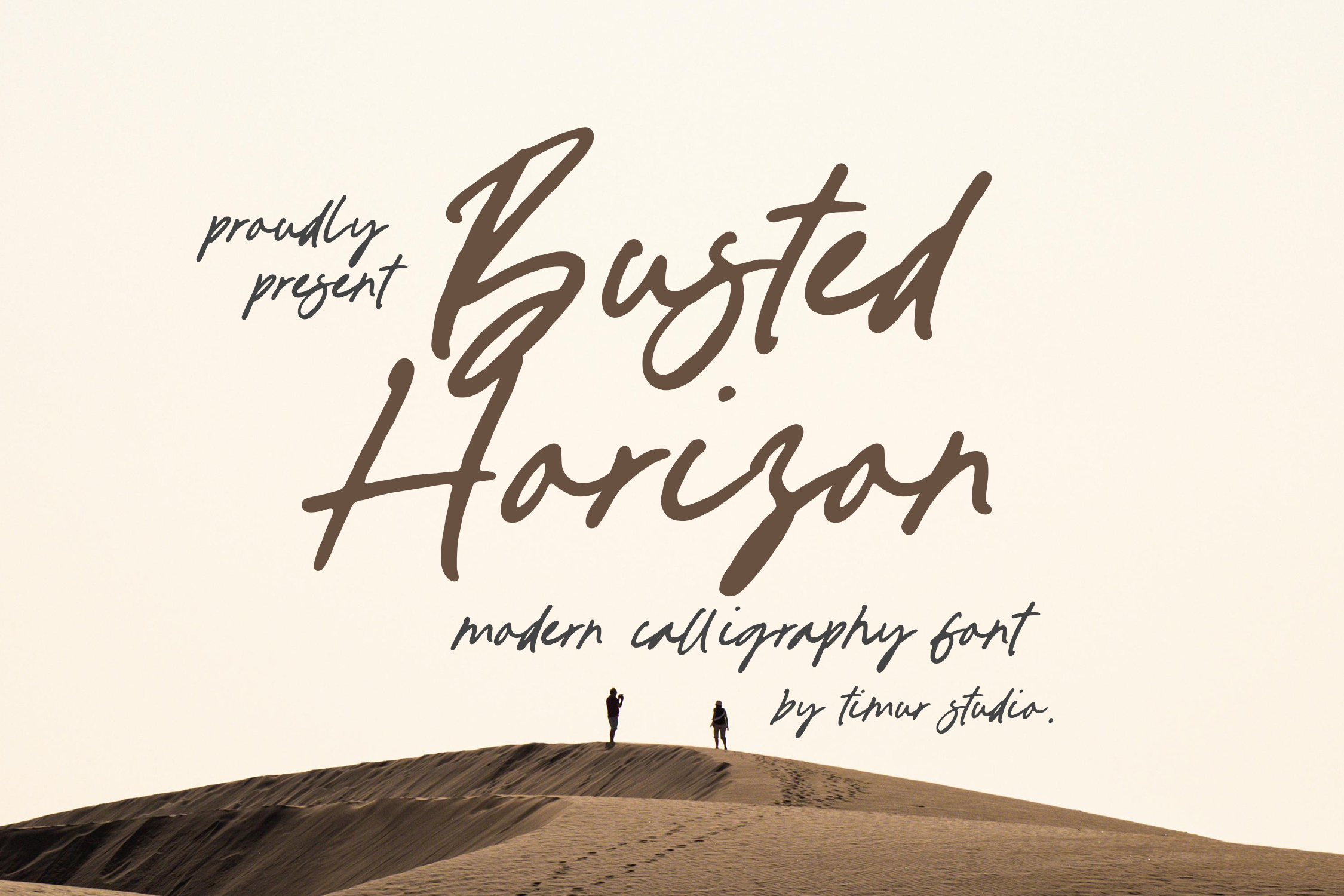 Busted Horizon - Modern Calligraphy Font