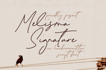 Melisma Signature - Handwritten Script Font