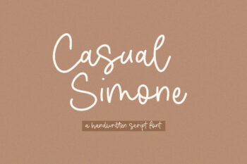 Casual Simone - Handwritten Script Font