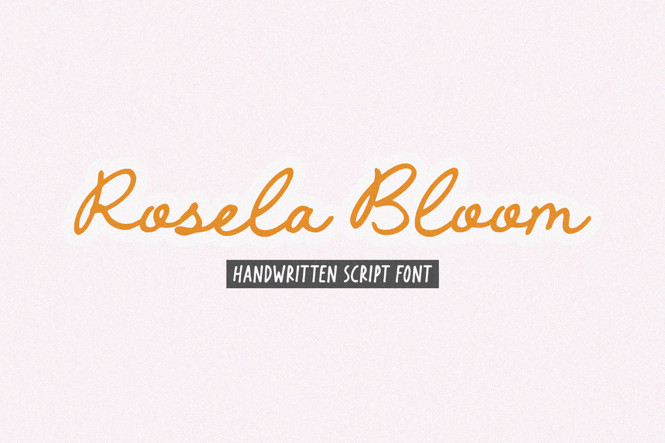 Rosela Bloom - Handwritten Script Font