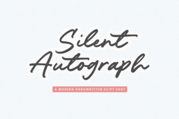 Silent Autograph - Modern Handwritten Script Font