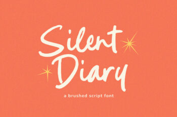 Silent Diary - Brush Script Font