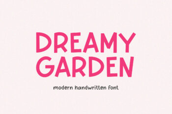 Dreamy Garden - Modern Handwritten Font