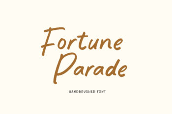 Fortune Parade - Handbrushed Font