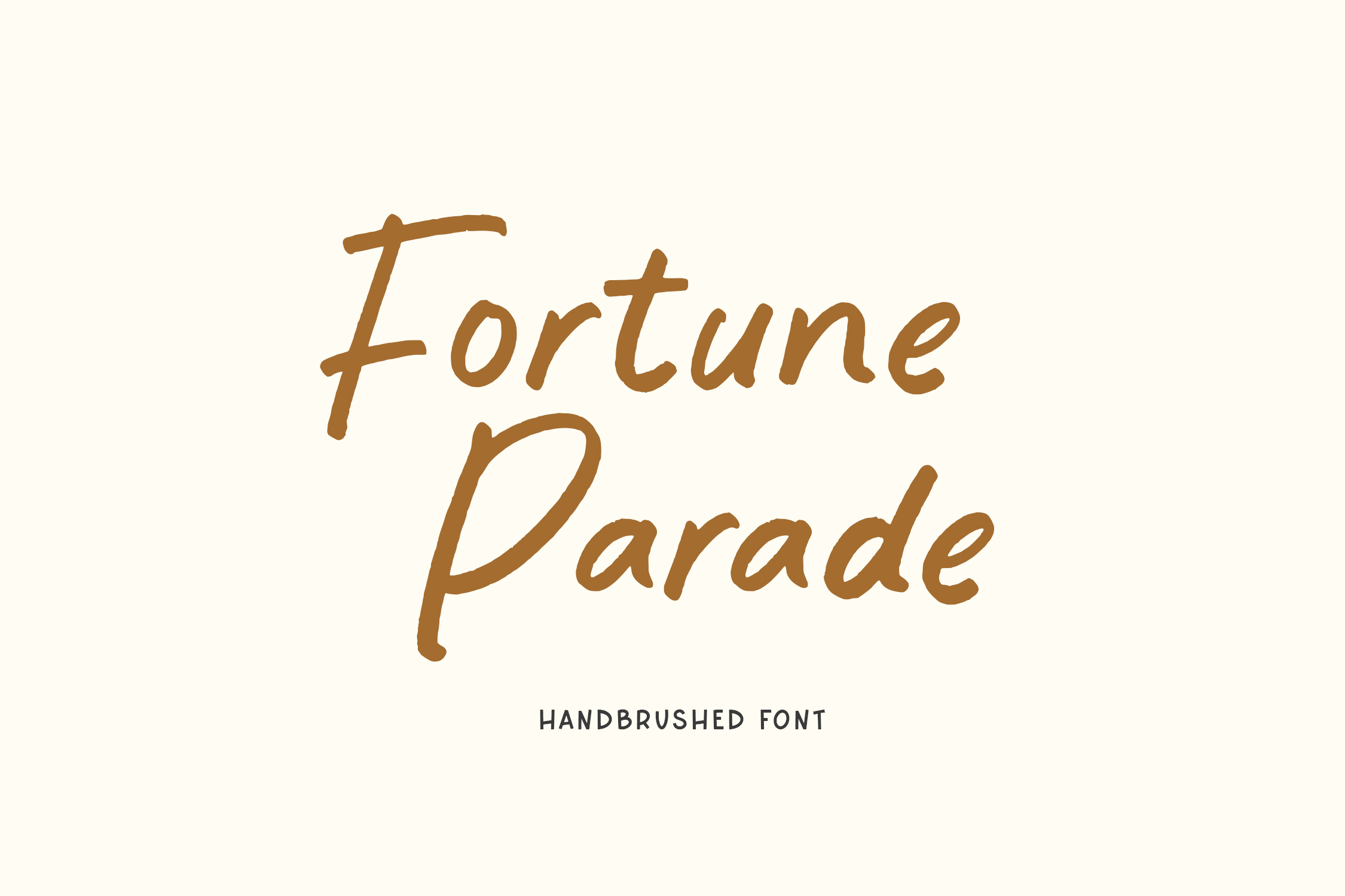 Fortune Parade - Handbrushed Font