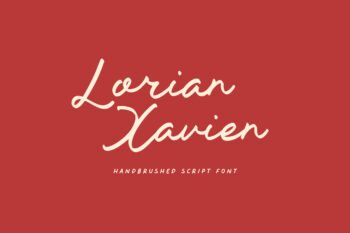 Lorian Xavien - Handbrushed Script Font