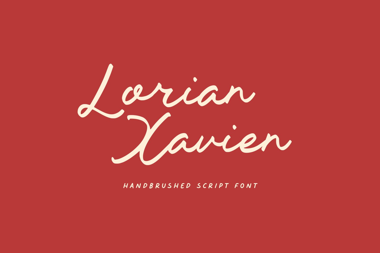 Lorian Xavien - Handbrushed Script Font