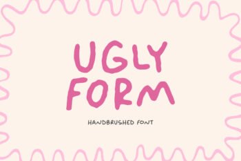 Ugly Form - Handbrushed Font
