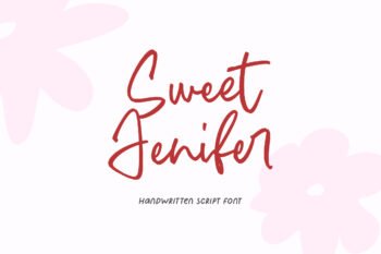 Sweet Jenifer - Handwritten Script Font